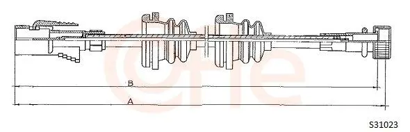 Handler.Part Tacho shaft COFLE S31023 1