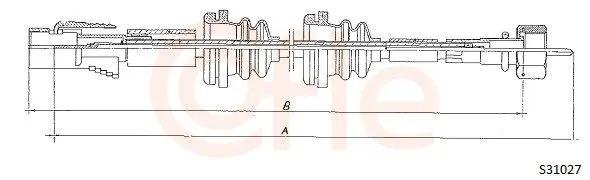 Handler.Part Tacho shaft COFLE S31027 1