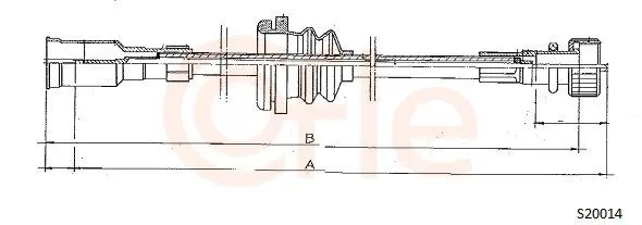 Handler.Part Tacho shaft COFLE S20014 1