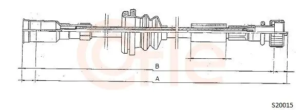 Handler.Part Tacho shaft COFLE S20015 1