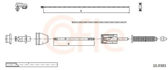 Handler.Part Accelerator Cable COFLE 100383 1