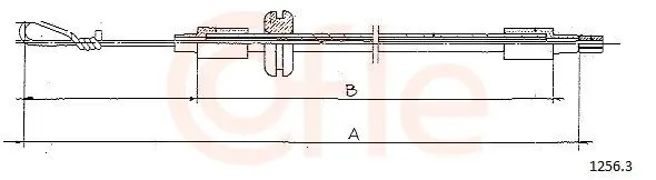 Handler.Part Bonnet cable COFLE 12563 1