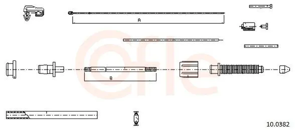 Handler.Part Accelerator Cable COFLE 100382 1