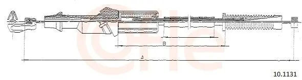 Handler.Part Accelerator cable COFLE 101131 1