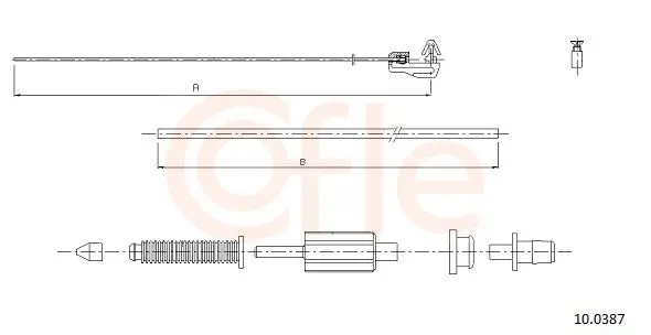 Handler.Part Accelerator cable COFLE 100387 1