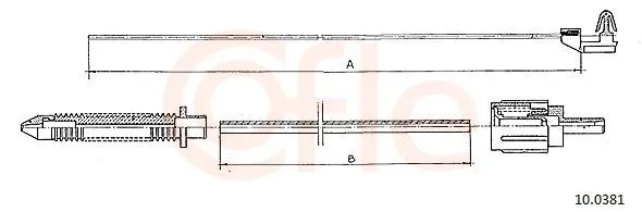 Handler.Part Accelerator Cable COFLE 100381 1