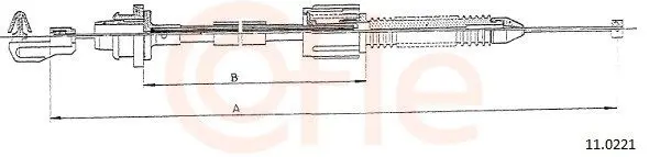 Handler.Part Accelerator cable COFLE 110221 1