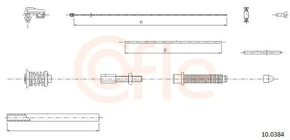 Handler.Part Accelerator cable COFLE 100384 1