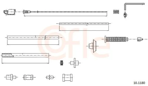 Handler.Part Accelerator cable COFLE 101180 1