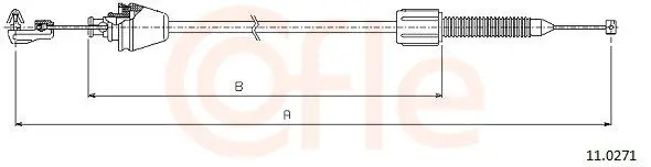 Handler.Part Accelerator cable COFLE 110271 1