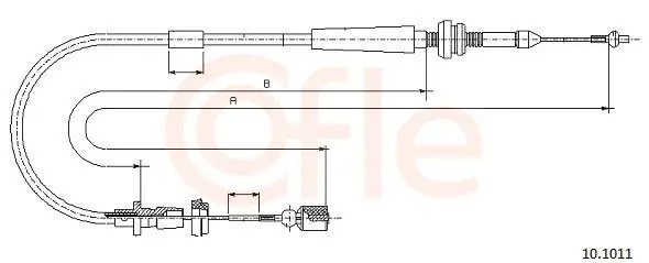 Handler.Part Accelerator cable COFLE 101011 1