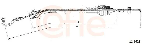 Handler.Part Accelerator cable COFLE 111623 1