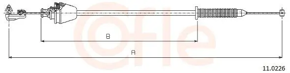Handler.Part Accelerator cable COFLE 110226 1