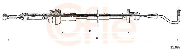 Handler.Part Accelerator cable COFLE 11087 1