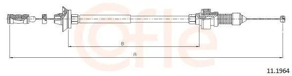 Handler.Part Accelerator cable COFLE 111964 1