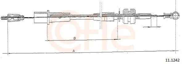 Handler.Part Accelerator cable COFLE 111242 1