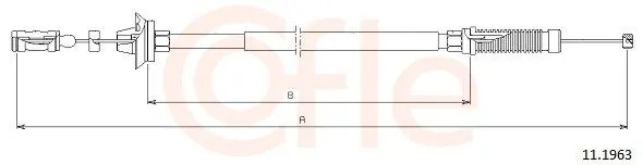 Handler.Part Accelerator cable COFLE 111963 1