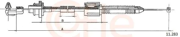 Handler.Part Accelerator cable COFLE 110283 1