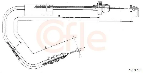 Handler.Part Accelerator cable COFLE 125316 1