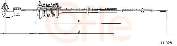 Handler.Part Accelerator cable COFLE 11028 1