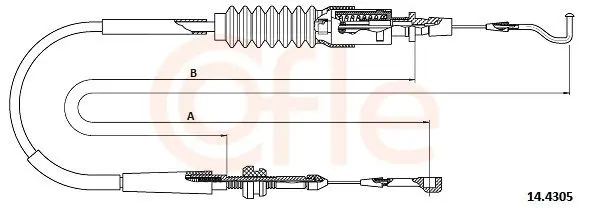 Handler.Part Accelerator cable COFLE 144305 1