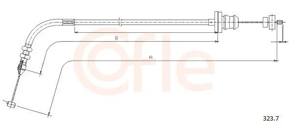 Handler.Part Accelerator cable COFLE 3237 1