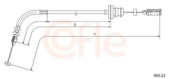 Handler.Part Accelerator cable COFLE 46312 1