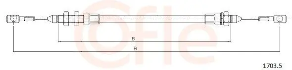 Handler.Part Accelerator cable COFLE 17035 1