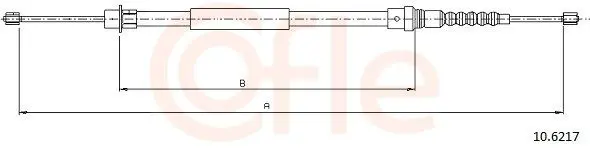 Handler.Part Cable, parking brake COFLE 106217 1