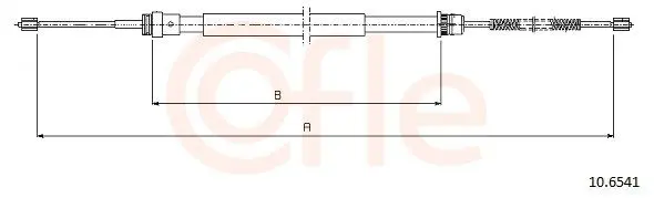 Handler.Part Cable, parking brake COFLE 106541 1