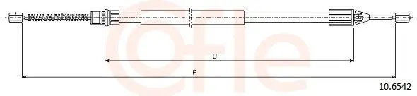 Handler.Part Cable, parking brake COFLE 106542 1