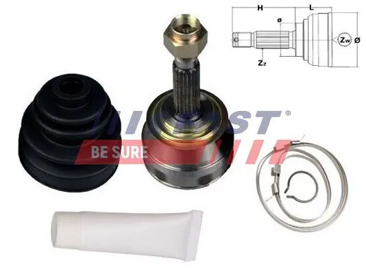 Handler.Part Joint kit, drive shaft FAST FT25002K 1