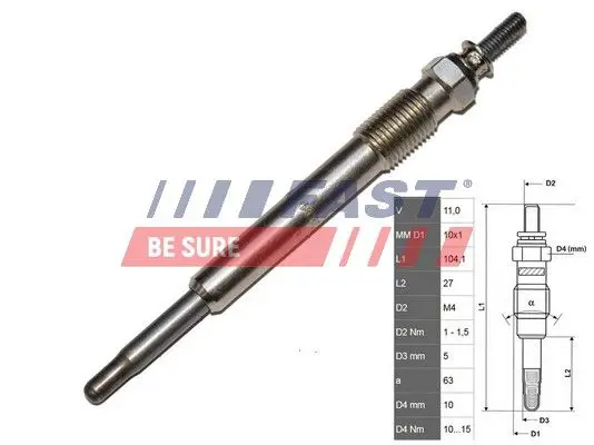 Handler.Part Glow plug FAST FT82732 1