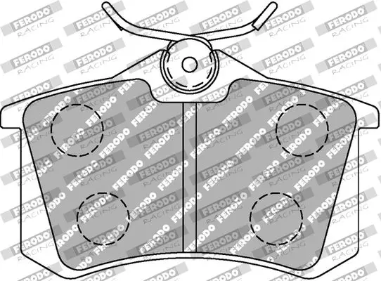 Handler.Part Brake pad set, disc brake FERODO FCP541R 1