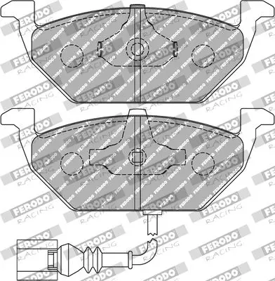 Handler.Part Brake pad set, disc brake FERODO FDS1398 1