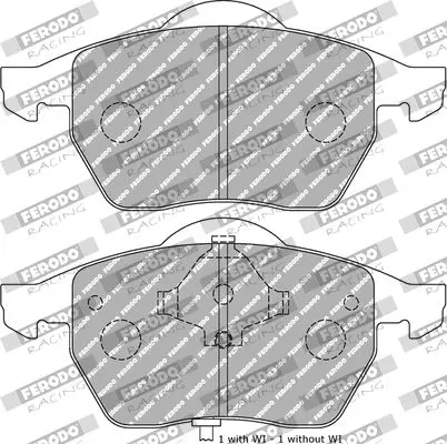 Handler.Part Brake pad set, disc brake FERODO FDS1463 1