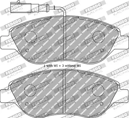 Handler.Part Brake pad set, disc brake FERODO FDS1468 1