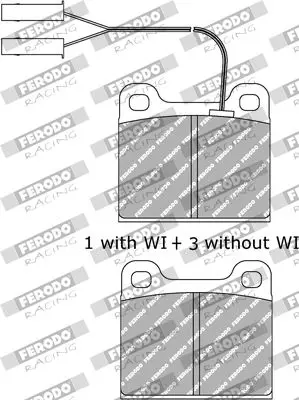 Handler.Part Brake pad set, disc brake FERODO FDS2 1